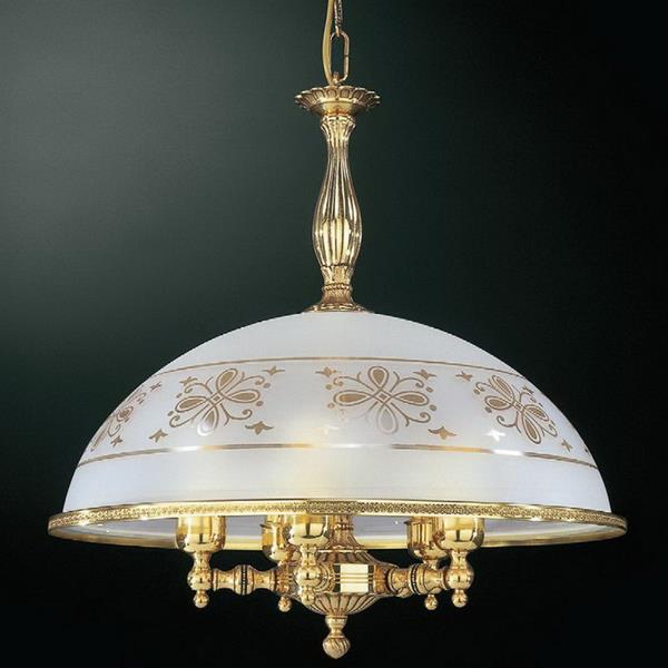 Люстра подвесная Reccagni Angelo L. 6102/48 L. 6102/48 ORO FRANCESE SERIGRAFIA