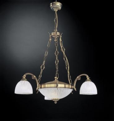 Люстра подвесная Reccagni Angelo L. 5650/3+2 BRONZO ARTE BIANCO