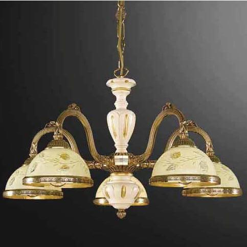 Люстра подвесная Reccagni Angelo L. 6908/5 L. 6908/5 ORO FRANCESE ROSE