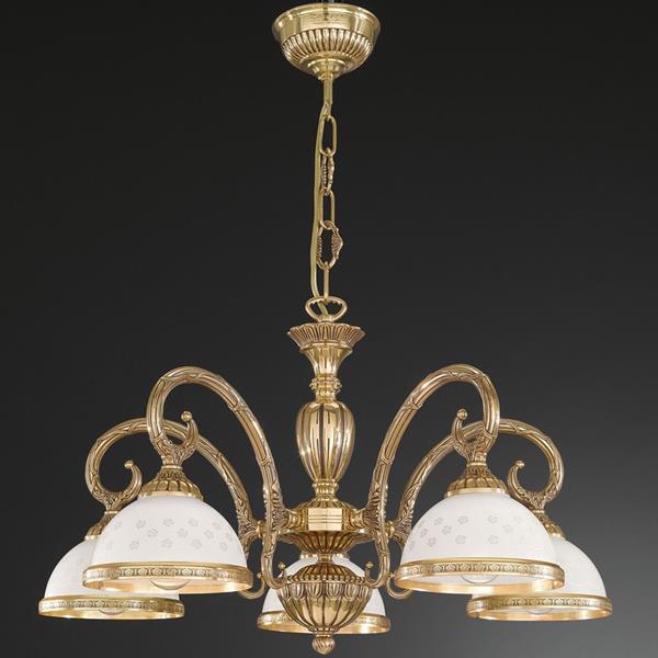 Люстра Reccagni Angelo L. 8300/5 L. 8300/5 ORO FRANCESE PRIMAVERA
