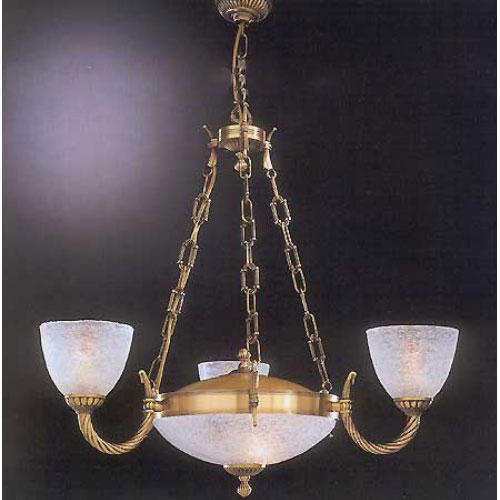 Люстра подвесная RECCAGNI ANGELO L. 4600/3+2 L. 4600/3+2 BRONZO ARTE VETRO TRASPARENTE