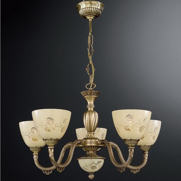 Люстра Reccagni Angelo L. 6258/5 L. 6258/5 BRONZO ARTE ROSE