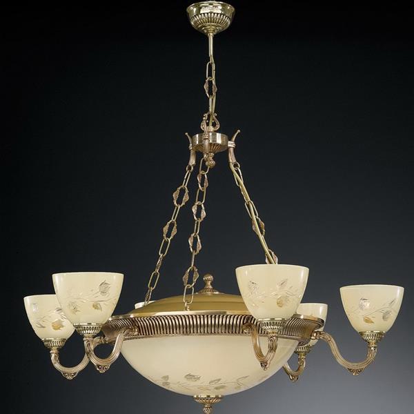 Люстра RECCAGNI ANGELO L. 6358/6+4 L. 6358/6+4 ORO FRANCESE ROSE