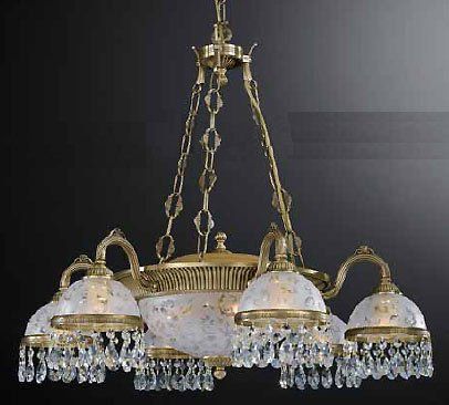 Люстра подвесная Reccagni Angelo L. 6200/6+3 L. 6200/6+3 BRONZO ARTE ORIENTE + TRASP.