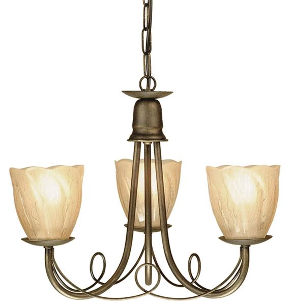Люстра Minster Elstead MN3-BLK-GOLD