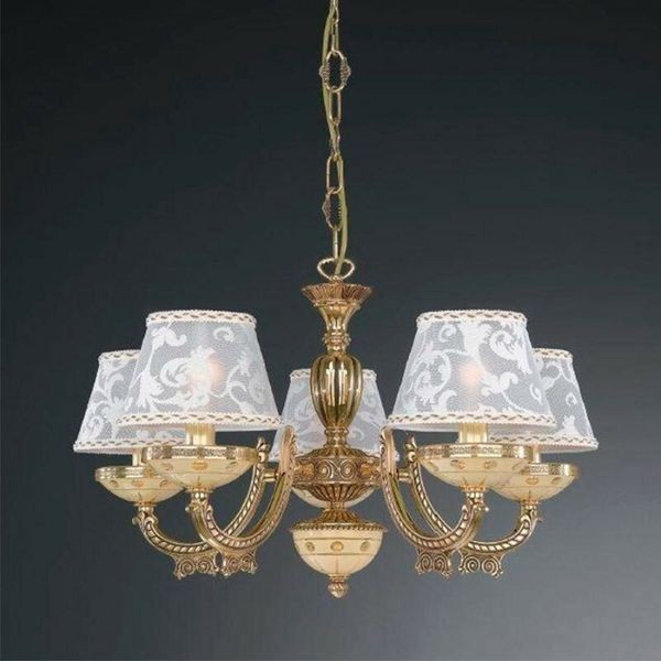 Люстра Reccagni Angelo L. 7134/5 ORO FRANCESE CLASSICO RICAMO