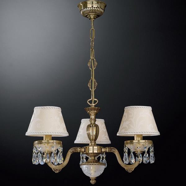 Люстра RECCAGNI ANGELO L. 6503/3 L. 6503/3 ORO FRANCESE ORIENTE DAMASCATO+TRASP.