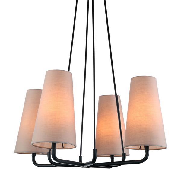Люстра Italux Primo MDM-3545/4 BK+LIGHT GR