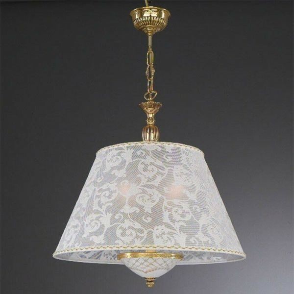Люстра Reccagni Angelo L. 7132/50 ORO FRANCESE IMPERO PAR. RICAMO