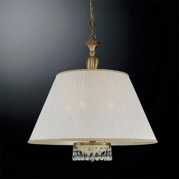 Люстра Reccagni Angelo L. 6420/60 BRONZO ARTE ROSE PLISSE + TRASP.
