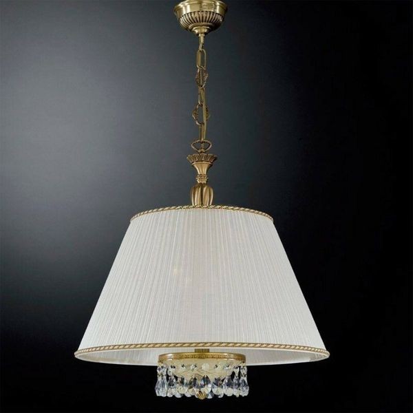 Люстра Reccagni Angelo L. 6420/50 BRONZO ARTE ROSE PLISSE + TRASP.
