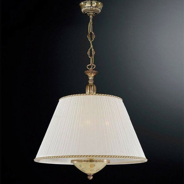 Люстра Reccagni Angelo L. 6522/50 ORO FRANCESE ROSE PLISSE