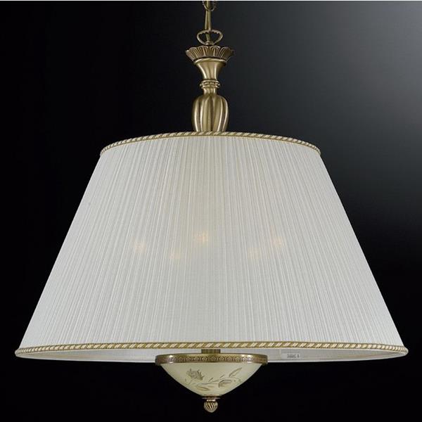 Люстра подвесная Reccagni Angelo L. 6422/60 L. 6422/60 BRONZO ARTE ROSE PLISSE
