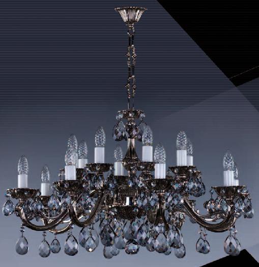 Люстра хрустальная Artglass VIKTORIE NICKEL CE color A2516694