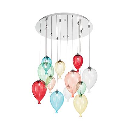 Люстра припотолочная Ideal Lux CLOWN SP12 COLOR 100951