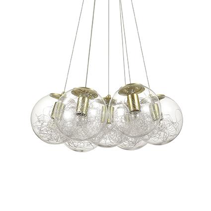 Подвесной светильник Ideal Lux MAPA SAT SP7 OTTONE (176000)