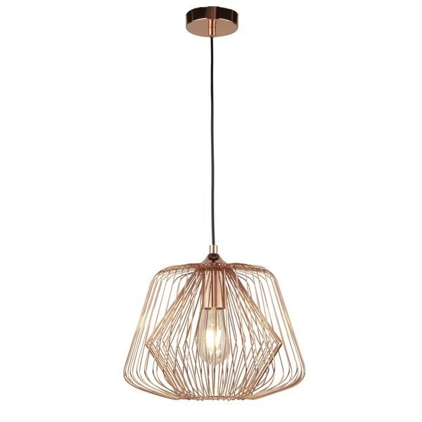 Подвесной светильник Searchlight BELL CAGE 0211CU