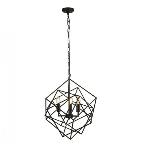 Подвесной светильник Searchlight CUBE 7863-3BK