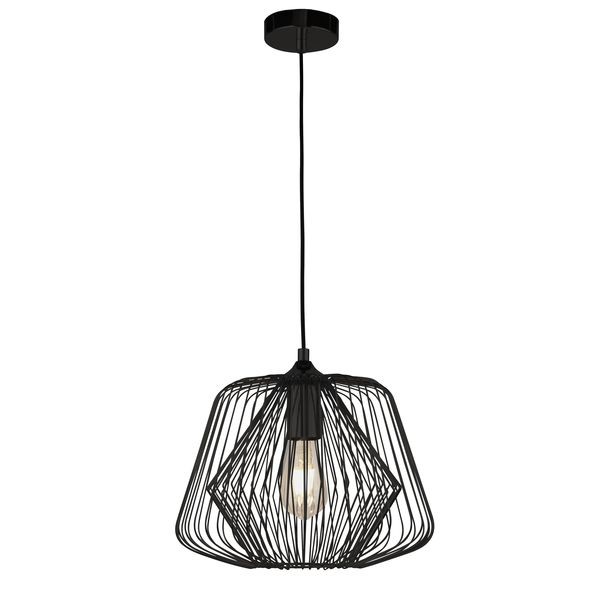 Подвесной светильник Searchlight BELL CAGE 0211BK