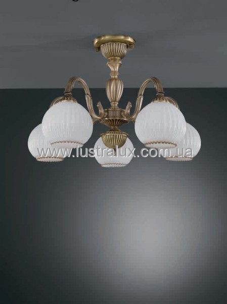 Люстра Reccagni Angelo PL. 9220/5 BRONZO ARTE BL.