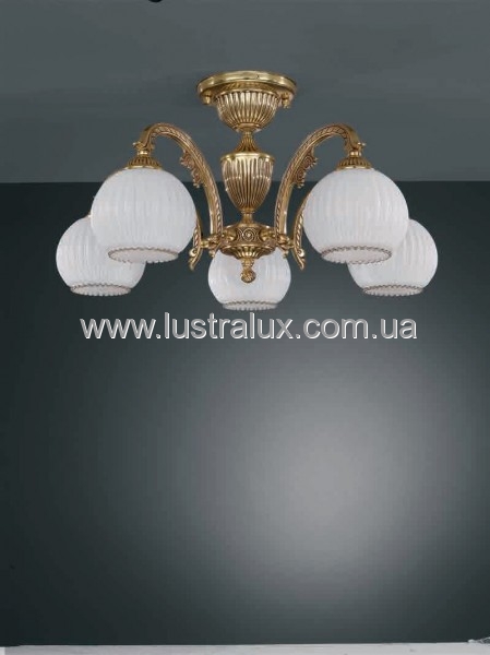 Люстра Reccagni Angelo PL. 8820/5 ORO FRANCESE BIANCO