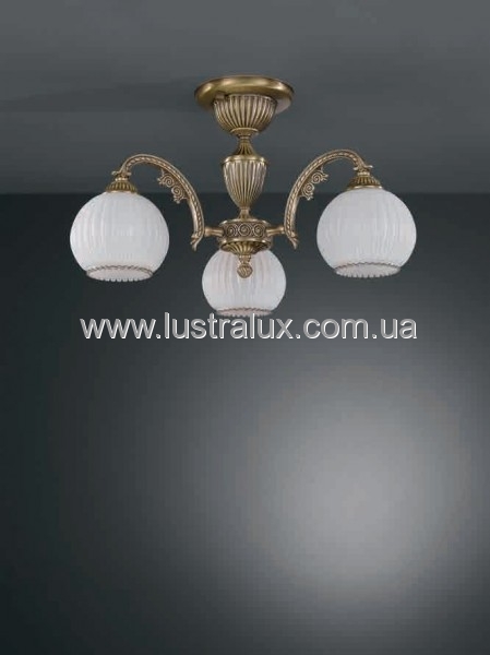 Люстра Reccagni Angelo PL. 8720/3 BRONZO ARTE BIANCO