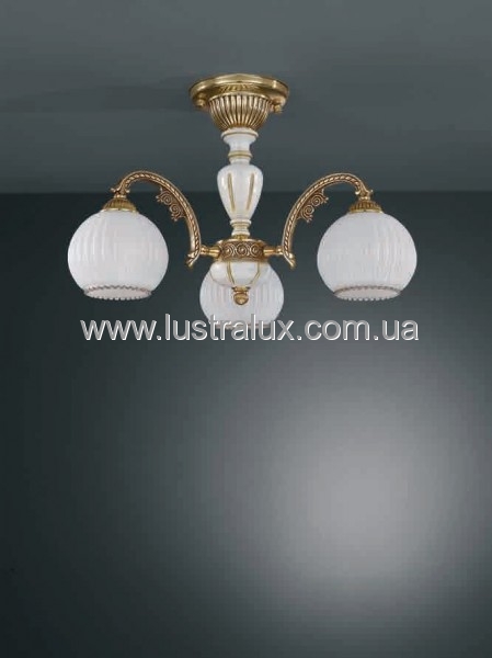 Люстра Reccagni Angelo PL. 8830/3 ORO FRANCESE BIANCO