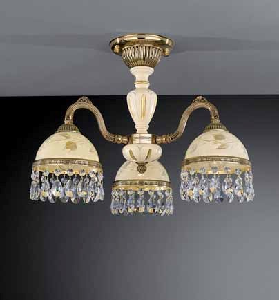 Люстра Reccagni Angelo PL. 6926/5 PL. 6926/5 ORO FRANCESE ROSE + TRASP.