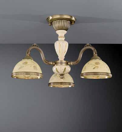 Люстра Reccagni Angelo PL. 6828/3 PL. 6828/3 BRONZO ARTE ROSE