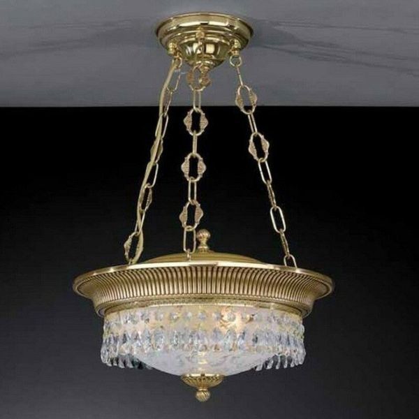 Люстра Reccagni Angelo PL. 6310/3 ORO FRANCESE ORIENTE + TRASP.