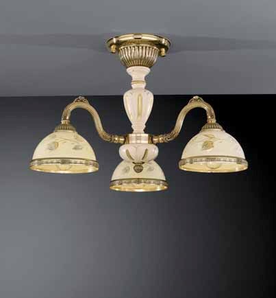 Люстра припотолочная RECCAGNI ANGELO PL. 6928/3 PL. 6928/3 ORO FRANCESE ROSE