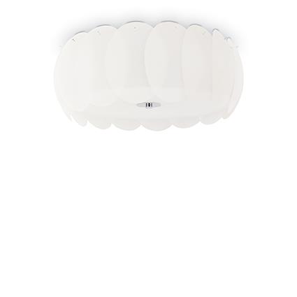 Люстра припотолочная Ideal Lux OVALINO PL8 BIANCO 094014