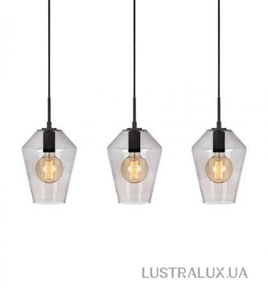 RETRO Люстра Markslojd 3L Black/Smoke 107132