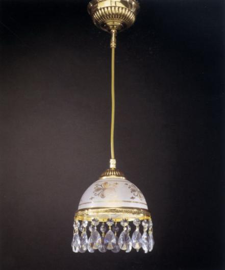 Подвесной светильник RECCAGNI ANGELO L. 6100/16 ORO FRANCESE SERIGRAFIA - CR.TRASP.