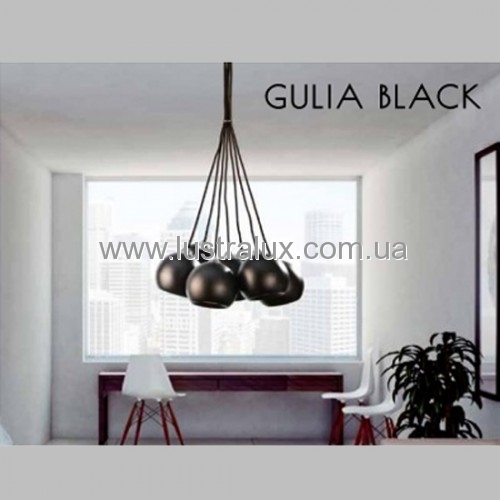 Люстра подвесная Azzardo black Gulia AZ0635