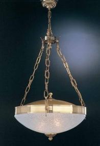 ЛЮСТРА RECCAGNI ANGELO L. 750/3 ORO FRANCESE VETRO SAT. MOLATO