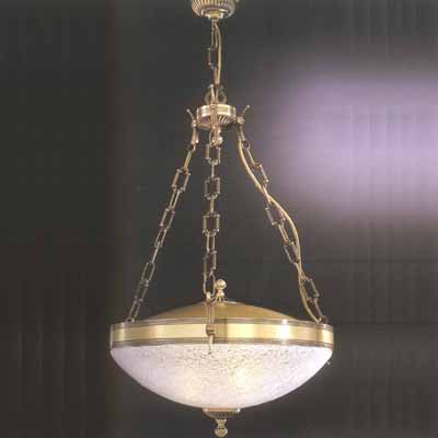 Люстра подвесная Reccagni Angelo L. 600/3 L. 600/3 BRONZO ARTE VETRO TRASPARENTE