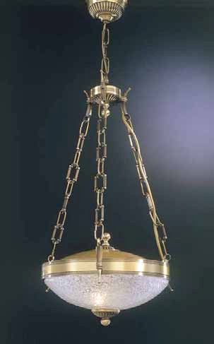Люстра подвесная RECCAGNI ANGELO L. 600/2 L. 600/2 BRONZO ARTE VETRO TRASPARENTE