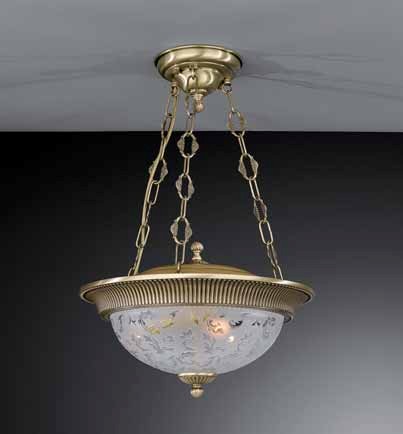 Люстра припотолочная RECCAGNI ANGELO PL. 6212/3 PL. 6212/3 BRONZO ARTE ORIENTE