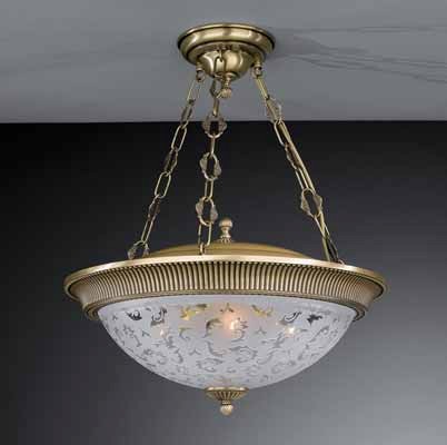 Люстра припотолочная RECCAGNI ANGELO PL. 6212/4 PL. 6212/4 BRONZO ARTE ORIENTE
