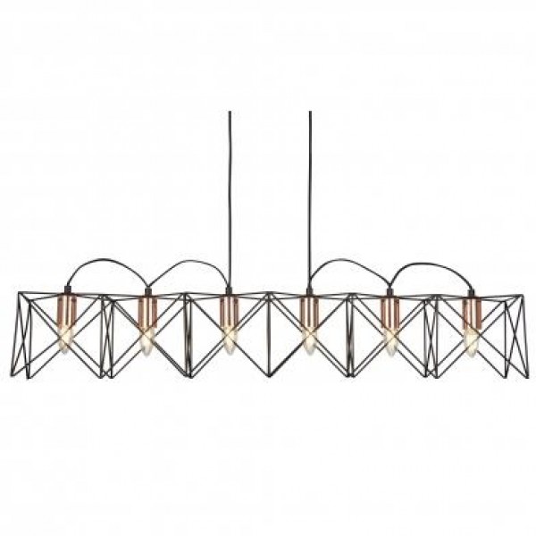 Люстра Searchlight ANTHEA 8416-6BK