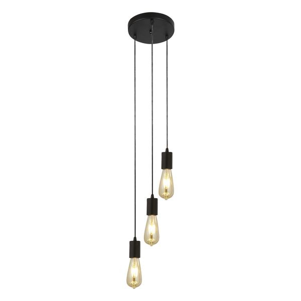 Подвесной светильник Searchlight SQUIGGLE 9663-3BK