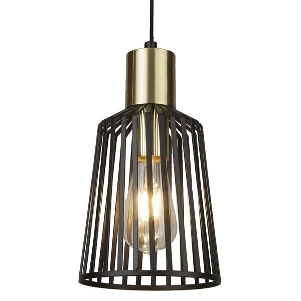 Подвесной светильник Searchlight BIRD CAGE 9412BK