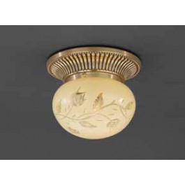 Светильник настенно-потолочный Reccagni Angelo PL. 7802/1 ORO FRANCESE DEC. ROSE