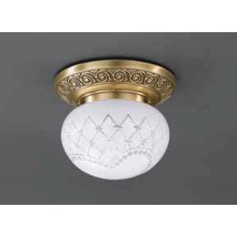 Точечный светильник RECCAGNI ANGELO PL 7740/1 PL. 7740/1 BRONZO ARTE BIANCO IMPERO