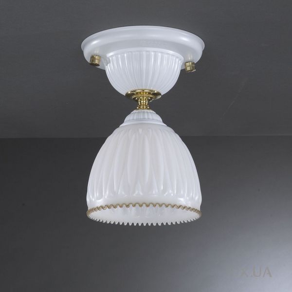 Потолочный светильник Reccagni Angelo PL. 9601/1 BIANCO OPACO VETRO BIANCO