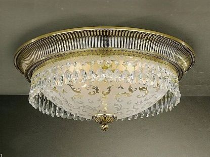 Потолочный светильник Reccagni Angelo PL. 6300/4 PL. 6300/4 ORO FRANCESE ORIENTE + TRASP.