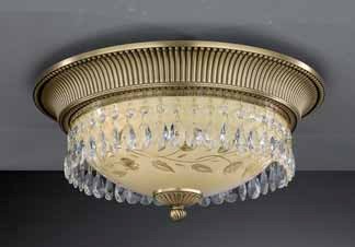 Люстра RECCAGNI ANGELO PL. 6206/3 PL. 6206/3 BRONZO ARTE ROSE +  TRASP.