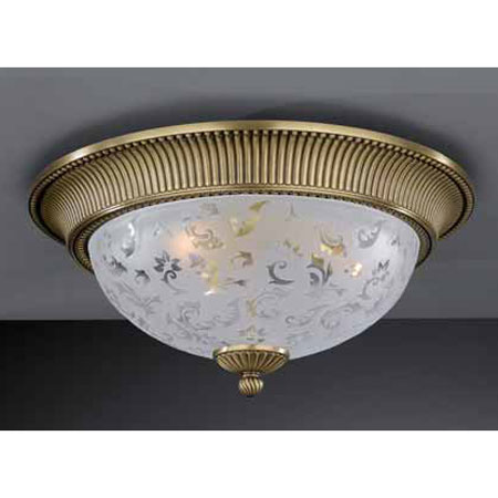 Светильник потолочный RECCAGNI ANGELO PL. 6202/3 PL. 6202/3 BRONZO ARTE ORIENTE
