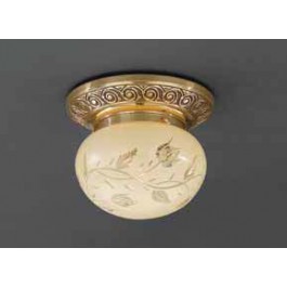 Светильник настенно-потолочный Reccagni Angelo PL. 7842/1 ORO FRANCESE DEC. ROSE